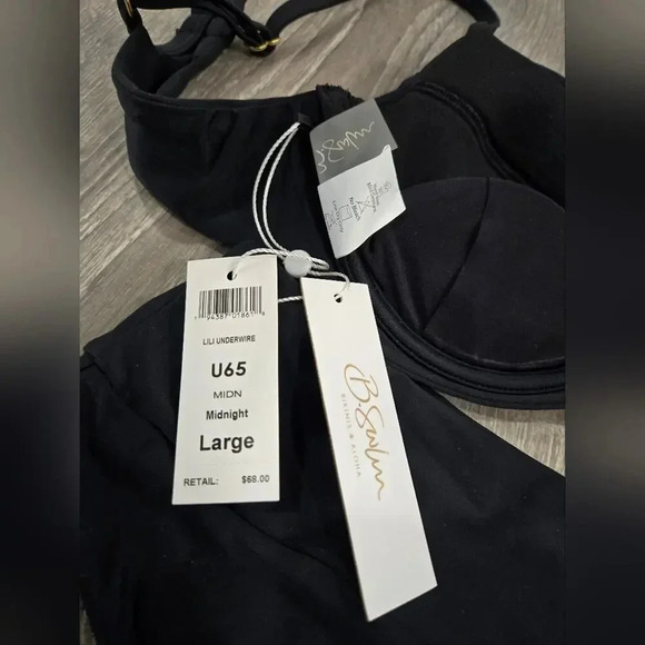 Nwt B.swim Bikini Lili Underwire Padded Top and Ariel High Leg Bottom sz L - Picture 4 of 9